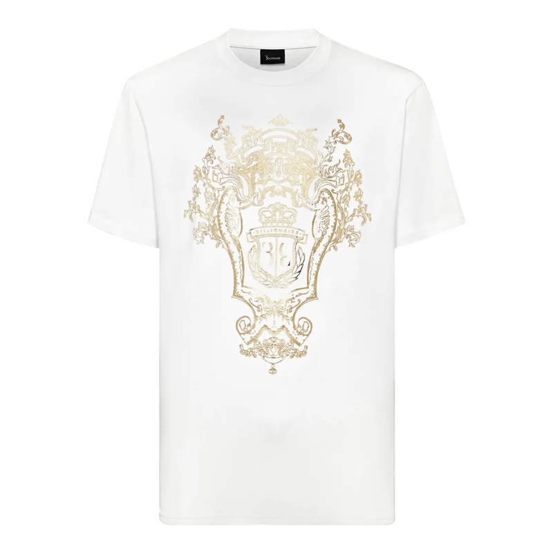 BILLIONAIRE T-Shirt T-Shirt Crest weiss