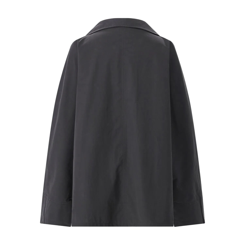 TOTEME Übergangsjacke Jacke aus Baumwoll-Mix schwarz(Image 3)