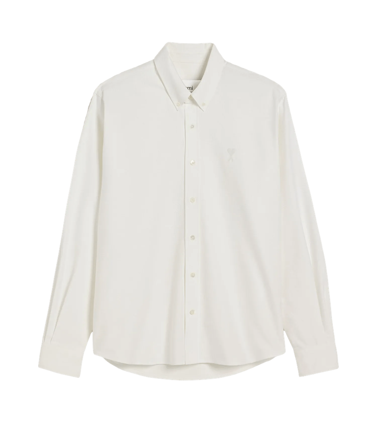 AMI Paris - Klassisches Hemd mit Button-Down-Kragen - Größe S - weiß