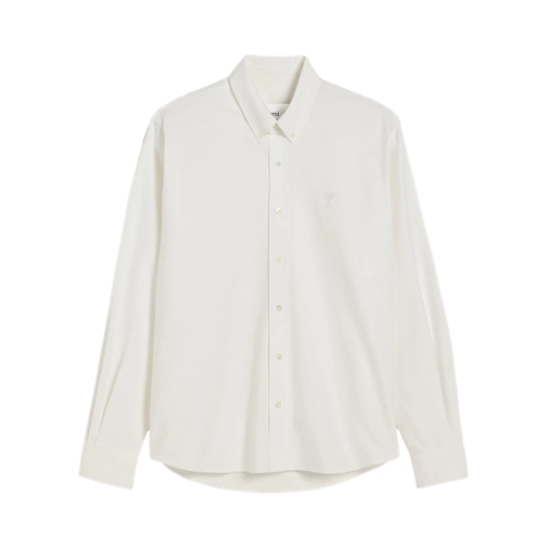 AMI Paris Klassisches Hemd mit Button-Down-Kragen 168 NATURAL WHITE Shirts