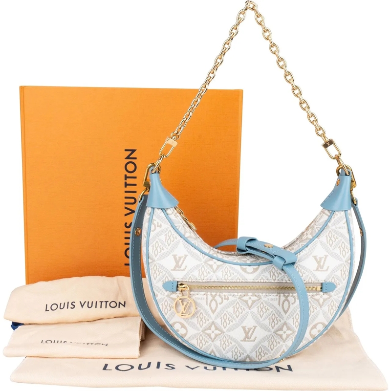 Louis Vuitton Tote Louis Vuitton Jacquard 1854 Monogram Loop Crossbod blau