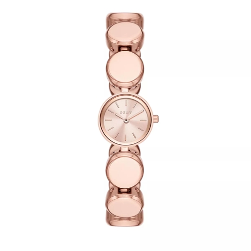 DKNY City Link Two-Hand Alloy Watch Rose Gold-Tone Quartz Horloge