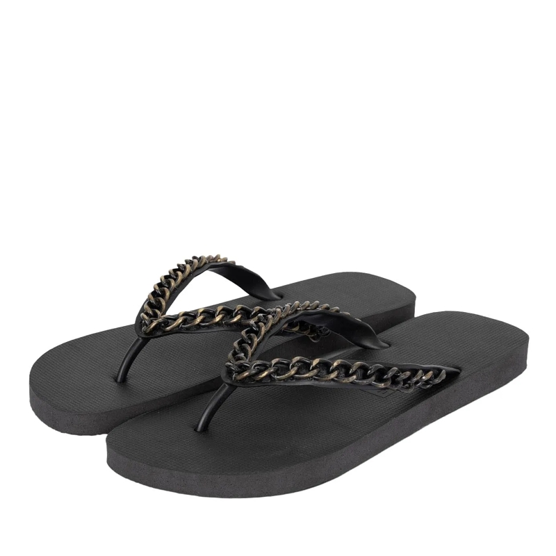 UZURII Flip Flops Zehentrenner Gold Large schwarz(Image 2)