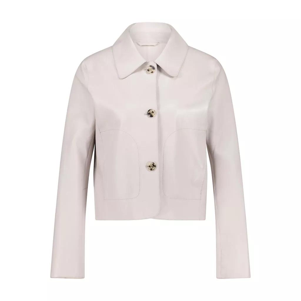 Milestone Lederjacke Canna 48104408940890 Hellgrau 