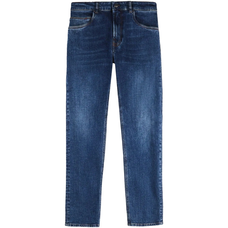 Fay Jeans mit geradem Bein Jeans Blu Royale blau