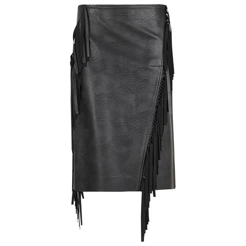 Stella McCartney Midi-Röcke Altermat Fringe Skirt Black