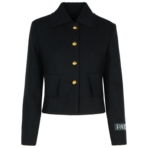 Patou Overgangsjas Black Wool Blend Jacket Black