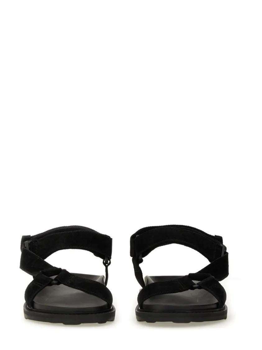 Thumbnail - Moschino Loafer - Black Sandals With Iconic Logo Strap - Gr. 43 (EU) - in Schwarz - für Damen