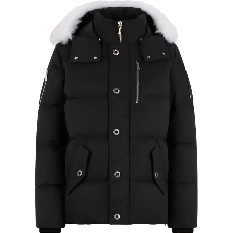 Moose Knuckles Doudoune Original 3Q Jacket Natural White schwarz
