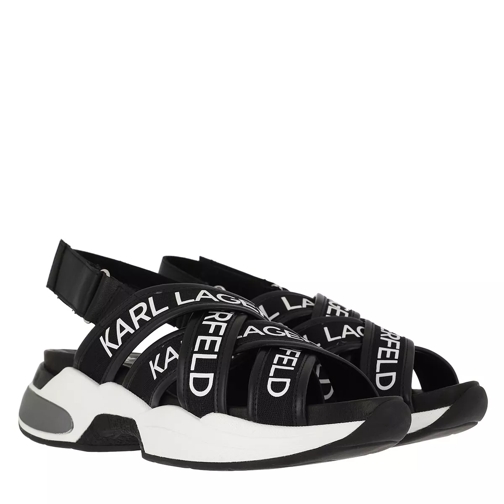 Karl Lagerfeld VENTURA Karl Multi-Strap Black Lthr & Textile sneaker à plateforme