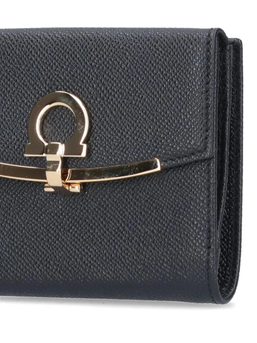 Thumbnail - Salvatore Ferragamo Portemonnaie - Small Gancini Wallet – Black - Gr. unisize - in Schwarz - für Damen