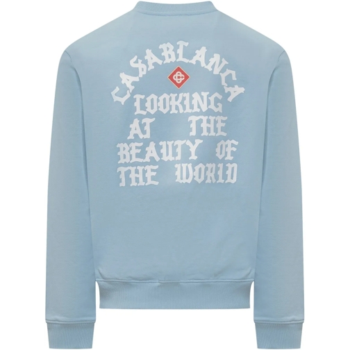 Casablanca Sweatshirts Felpa Looking At The Beauty blau