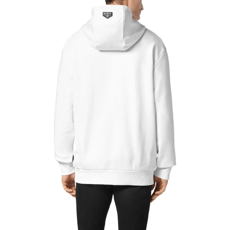Philipp Plein Sweatshirt Hoodie King Plein weiss(Image 4)