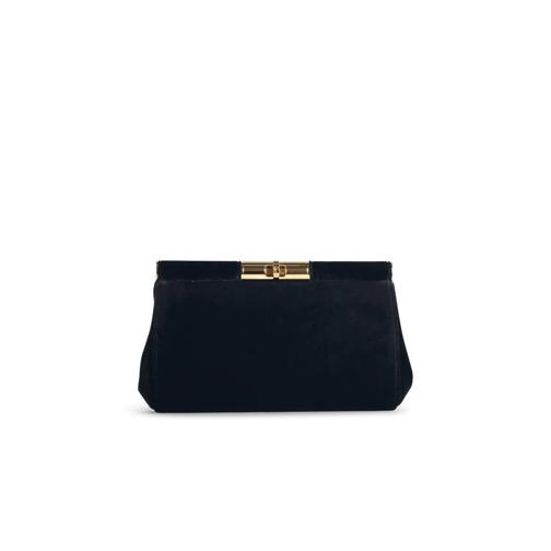 Dolce&Gabbana Schultertasche Black Velvet Shoulder Strap Black