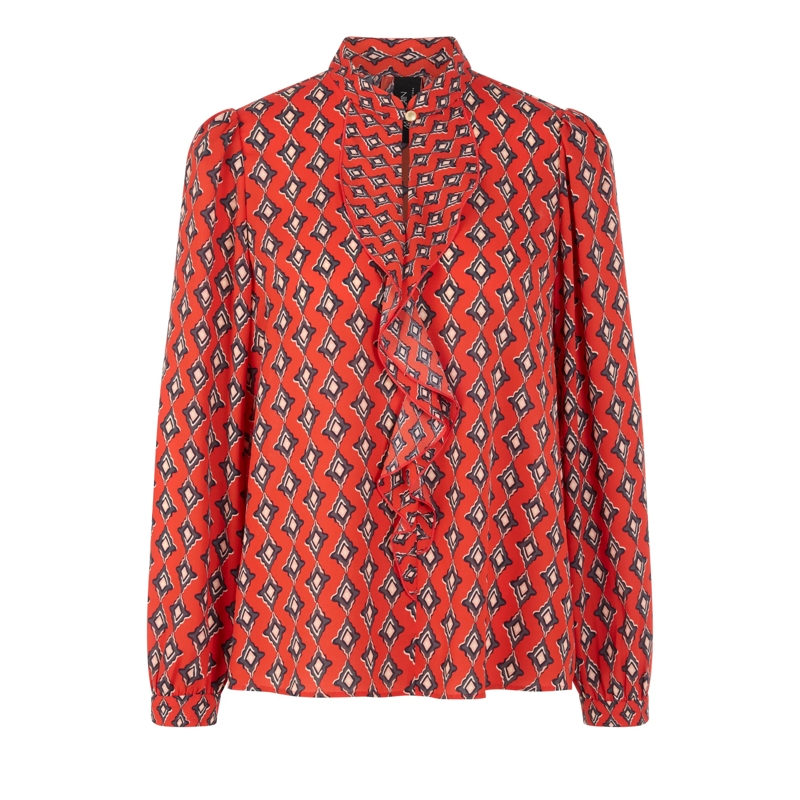 Marc Cain Top Bluse aurora red