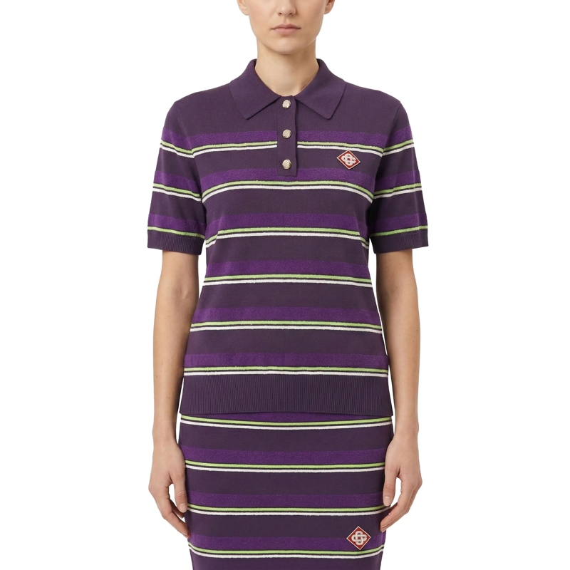 Casablanca Poloshirt Poloshirt mit Logo lila(Image 2)