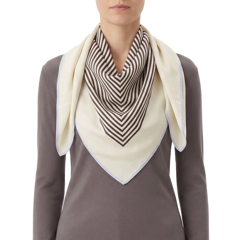TOTEME Foulard Tuch aus Seide weiß(Image 2)