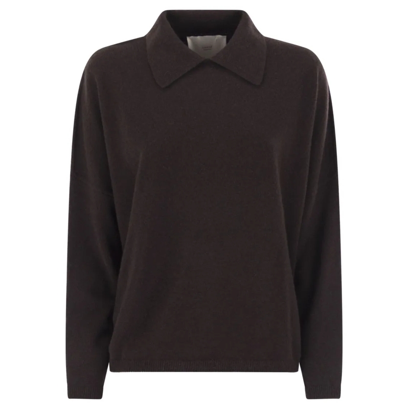 Vanise Top met lange mouwen Yasmin - Cashmere Polo Neck Jumper Brown