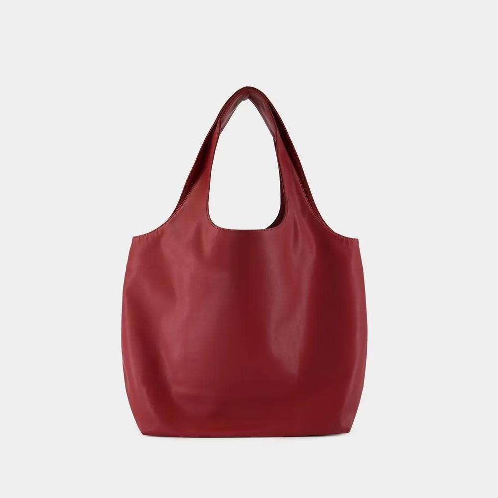 A.p.c. Stijlvolle Bordeaux Tote Tas met Print Red Dames