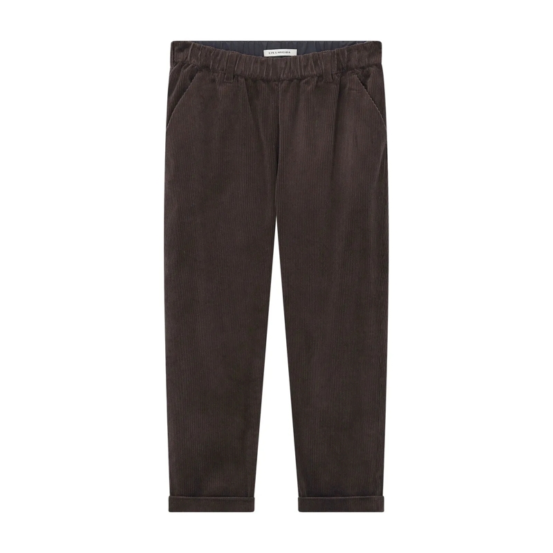 Lis Lareida Pantalon en velours côtelé Cordhose aus Baumwoll-Mix braun(Image 9)