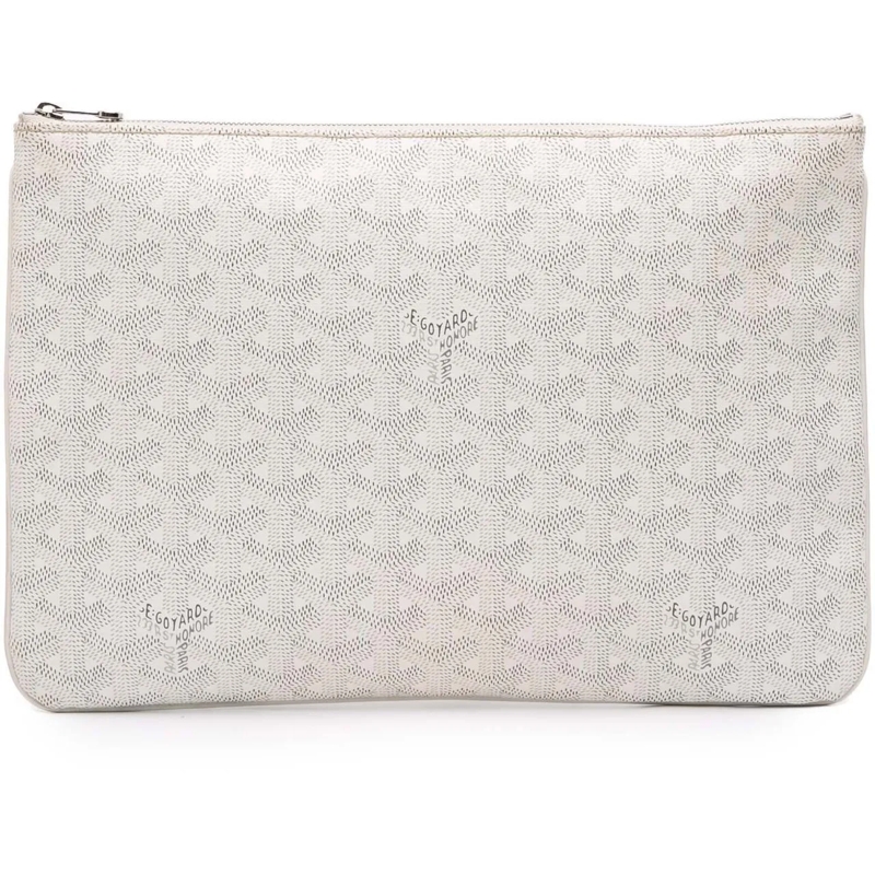 GOYARD Pochette Goyardine Senat MM weiß