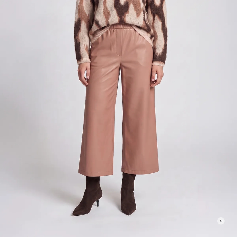Marc Aurel Culotte Hosenrock- angesetzter Komfortbund- Paspeltasch beige(Image 3)