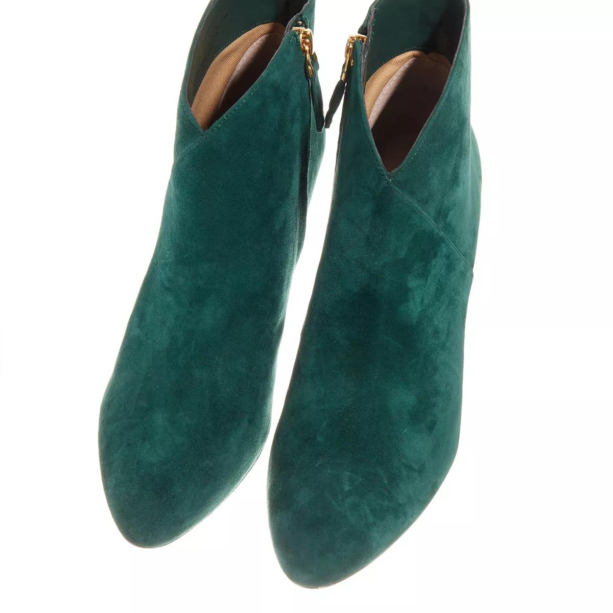 Green store ankle boots