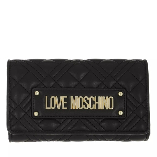 Love Moschino Portaf.Quilted Pu Nero Nero Flap Wallet