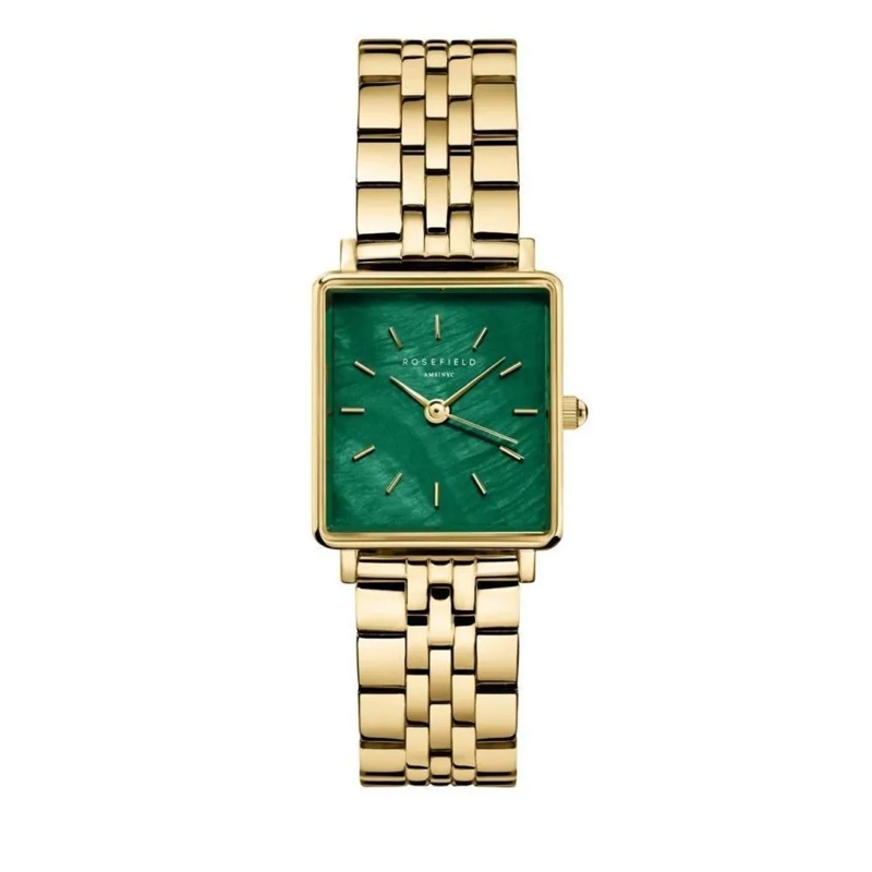 Rosefield Quarzuhr Damenuhr Boxy XS grün