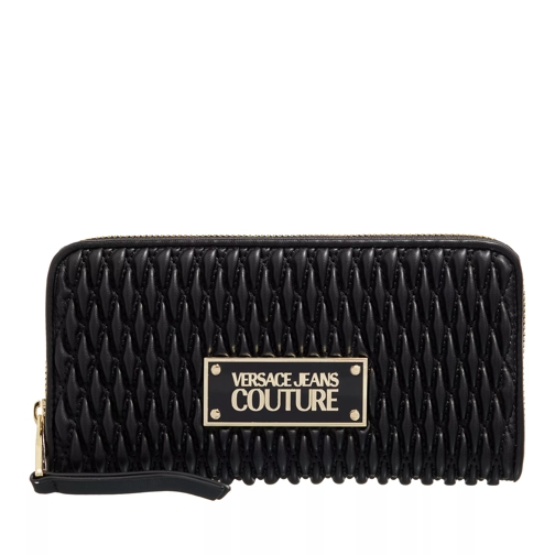 Versace Jeans Couture Crunchy Bags Black Portemonnaie mit Zip-Around-Reißverschluss