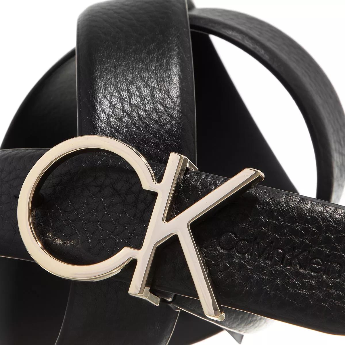 Calvin Klein Relock Logo Ledergürtel | Black Belt