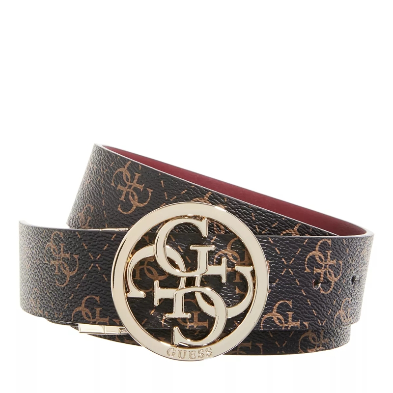 Guess Wendegürtel Noelle Reversible Pant Belt Brown Logo