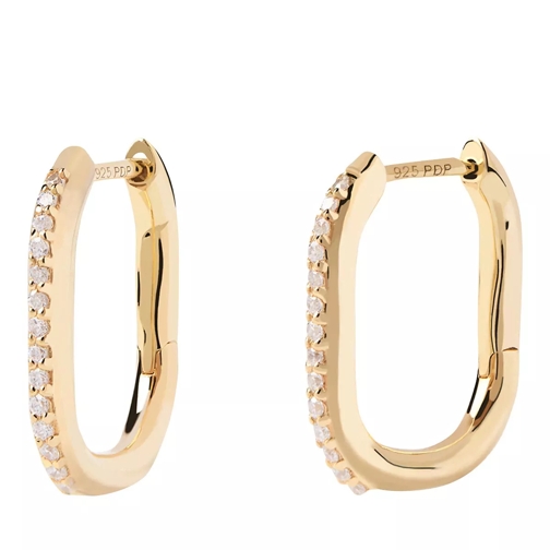 PDPAOLA Spike Earrings Gold Créole