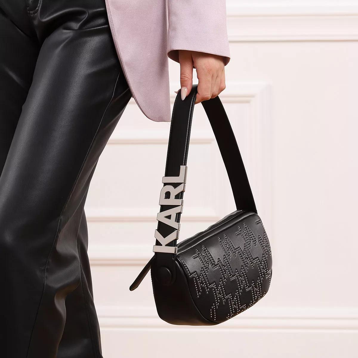 Karl Lagerfeld K/Swing Shoulder Bag - Black