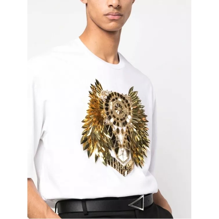 balmain lion t shirt