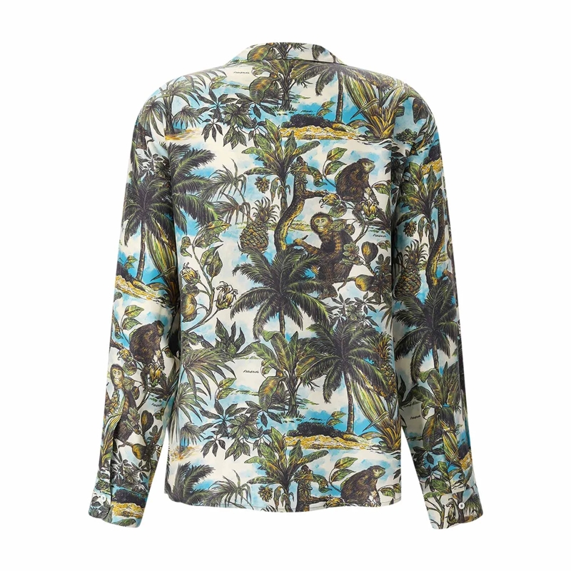 Dsquared2 Chemise Seidenhemd mit Print mehrfarbig(Image 2)