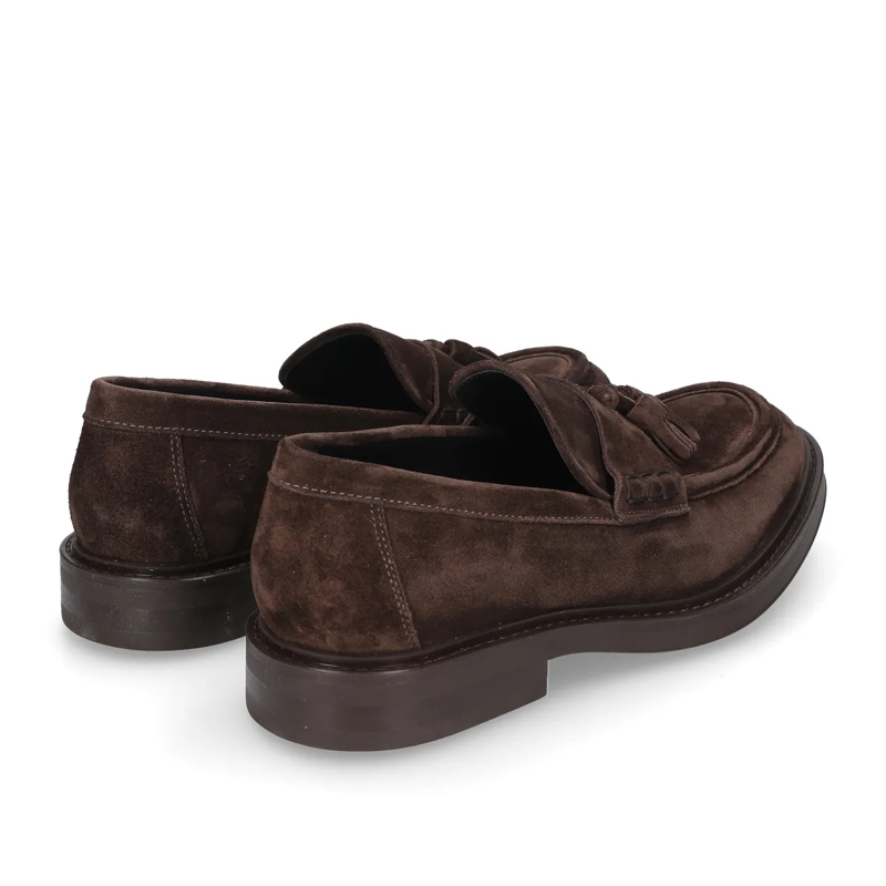 Heinrich Dinkelacker Mocassin Loafer Florenz Plain V dunkel-braun(Image 3)