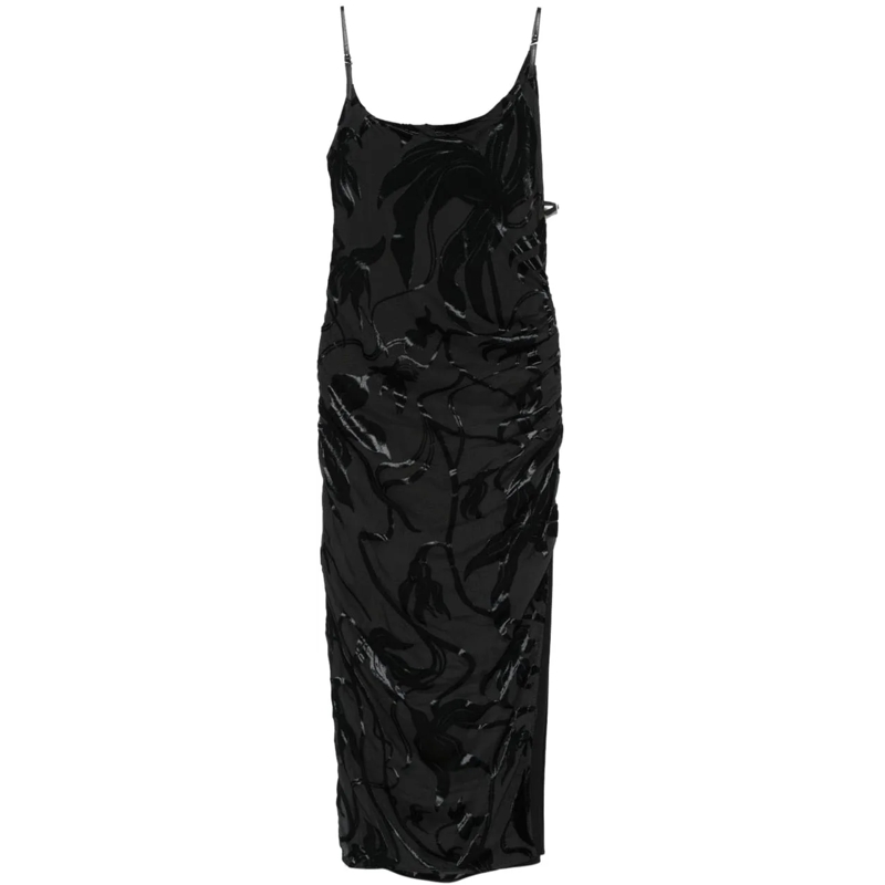 Mugler Robe midi Dresses Black schwarz