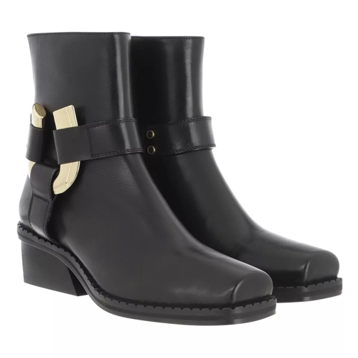 Proenza Schouler Heeled Boot Leather Nero Ankle Boot