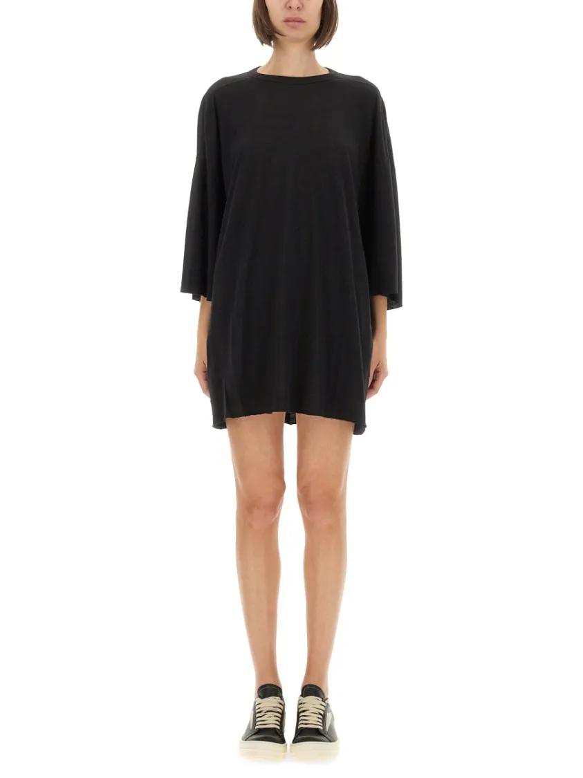 Thumbnail - Rick Owens - "Tommy-T" T-Shirt - Größe ONE SIZE - schwarz