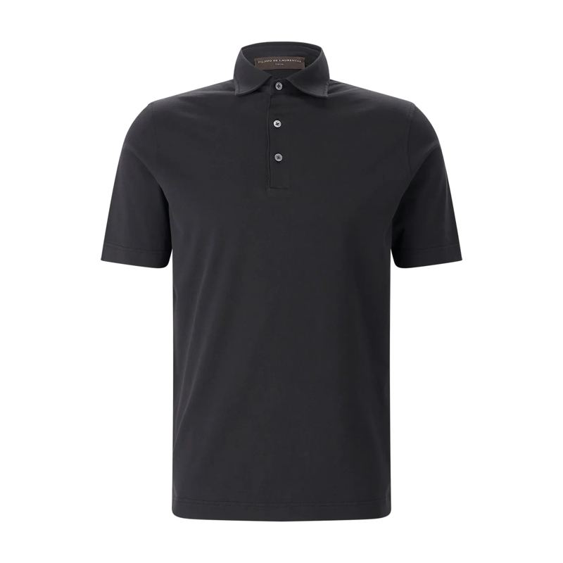 FILIPPO DE LAURENTIIS Poloshirt Poloshirt Jervin aus Baumwolle blau(Image 4)