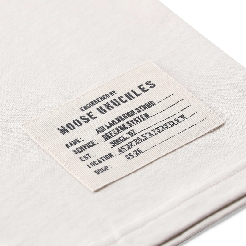 Moose Knuckles T-Shirt T-Shirt mit Logoprint beige(Image 4)