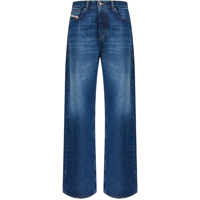 Diesel Jeans à jambe droite Jeans Denim blau