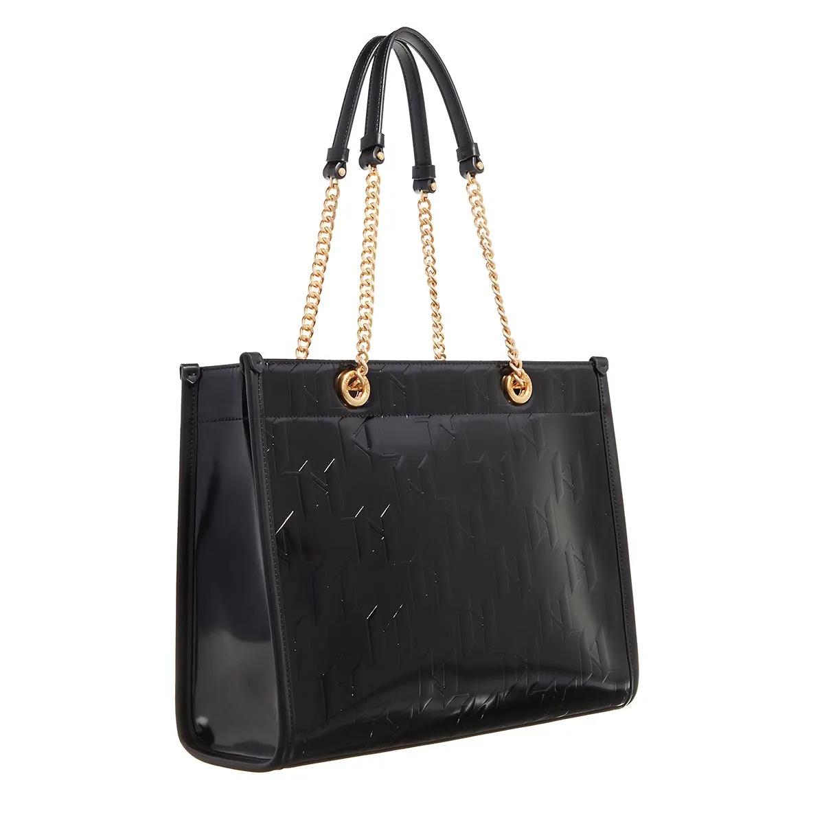 Karl Lagerfeld Totes & shoppers K Skuare Sp Shiny Mono Md Tote in zwart