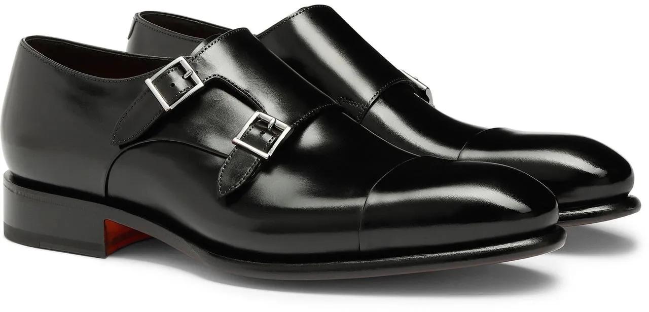 Thumbnail - Leather doublebuckle shoe - Gr. UK_8_5 - in Weiß