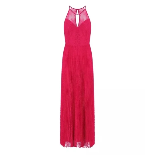 Twin-Set Fuchsia Long Lace Dress Pink 