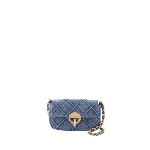 Vanessa Bruno Schultertasche Nano Moon Crossbody - Cotton - Blue Blue