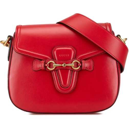 Gucci Sac à bandoulière 2000-2015 Medium Leather Lady Web Crossbody rot (Image 2)