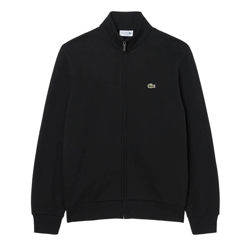 Lacoste  LACOSTE Herren Sweatjacke. Einfarbige Basic Zip-Ja schwarz