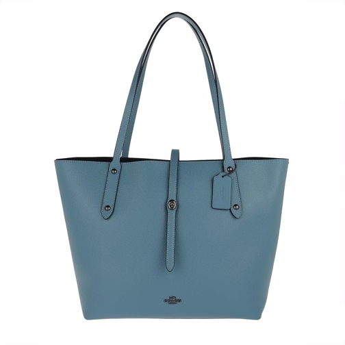 Coach Polished Leather Market Tote Chambray Sporta